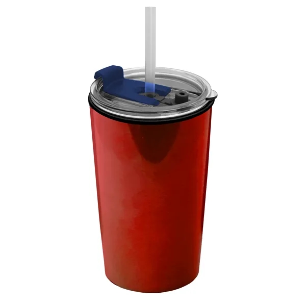 Garyline® Sentinel Metallic Acrylic Tumbler with 2-in-1 L...