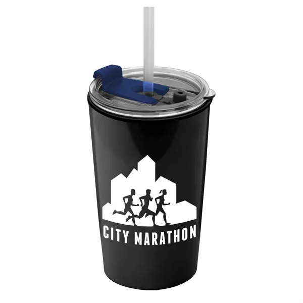 Garyline® Sentinel Metallic Acrylic Tumbler with 2-in-1 L...