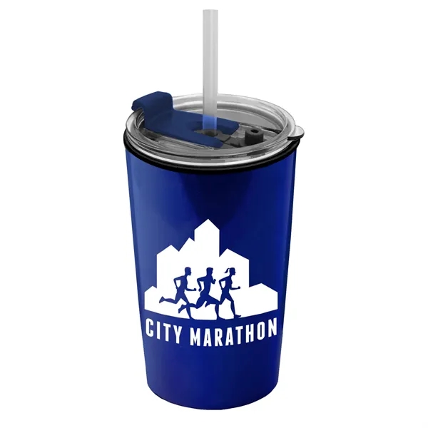 Garyline® Sentinel Metallic Acrylic Tumbler with 2-in-1 L...
