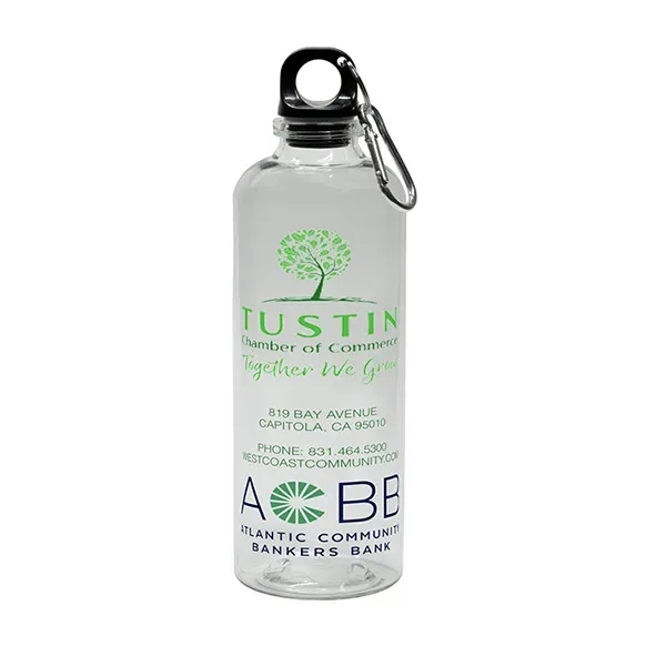 Custom 20 Oz. Recycled RPET Carabiner Bottle