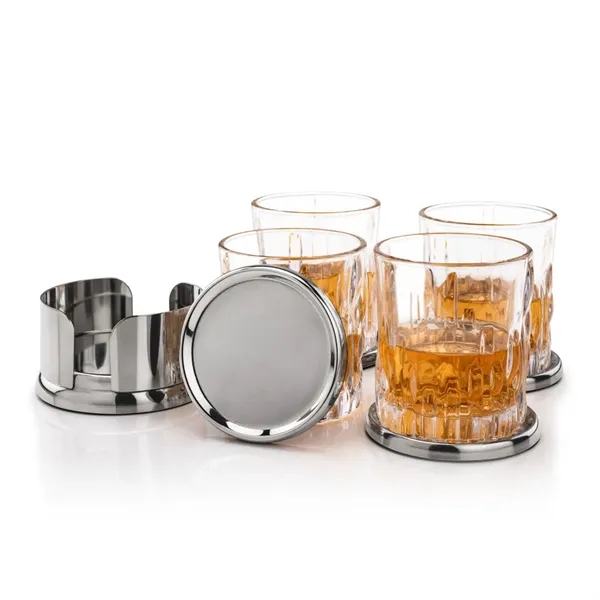Baldoni Coasters & Newport On-the-Rocks Set