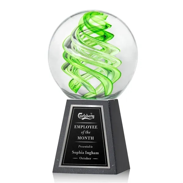 Vortex Award on Tall Marble Base - Black