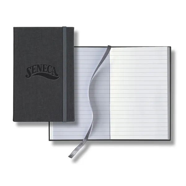 Linen Banded Pico Lined White Page Journal
