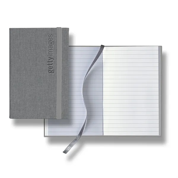 Linen Banded Pico Lined White Page Journal