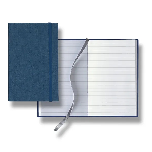 Linen Banded Pico Lined White Page Journal