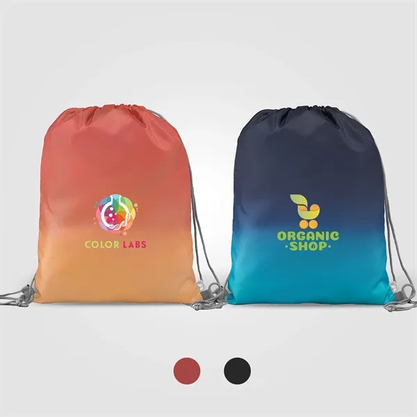 Vilda 210D Polyester Ombre Drawstring Bag - 6L