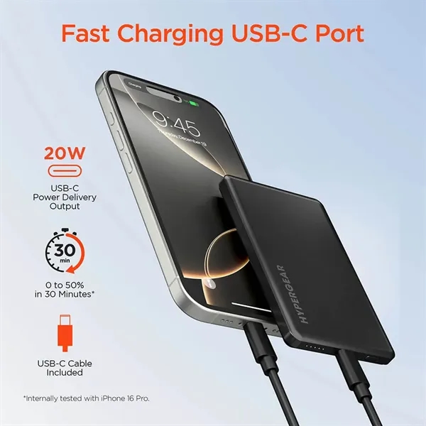 HyperGear Pack Mag Ultra-Slim Magnetic Power Bank