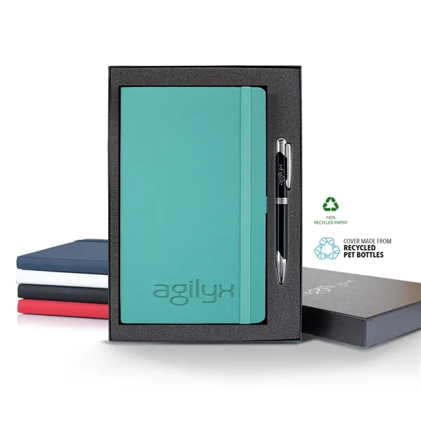 Oceano ECO rPET Medio Lined Recycled White Page Journal G...