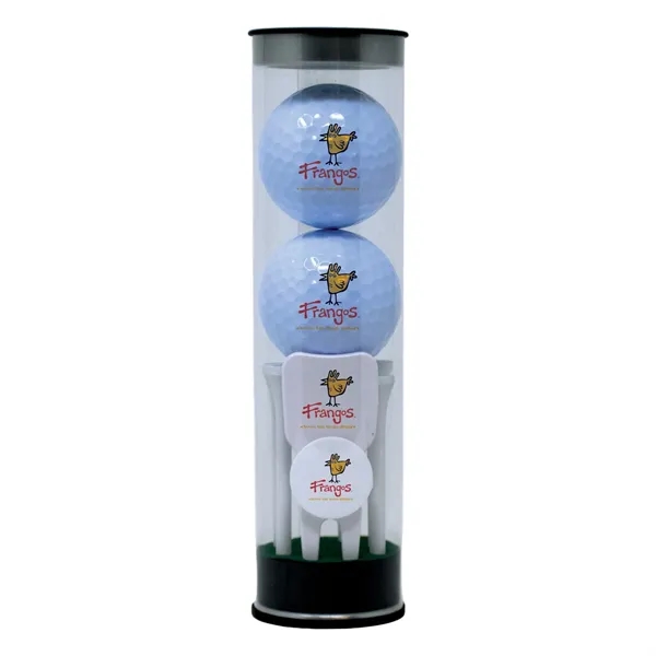 Golf Ball Tube with Tees & Divot Tool