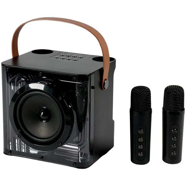 Custom 15w Karaoke Wireless Speaker with 2 mics