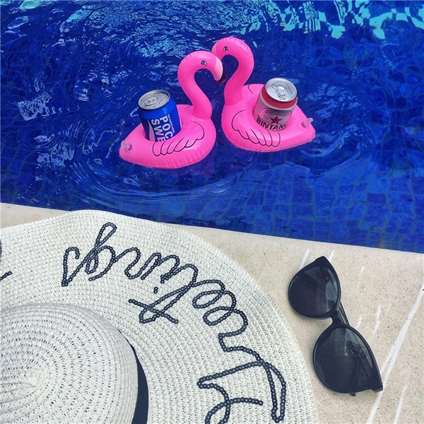 Inflatable Flamingo Cup Holder - Inflatable Flamingo Cup Holder - Image 2 of 4