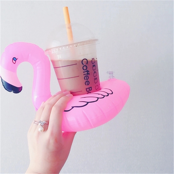 Inflatable Flamingo Cup Holder - Inflatable Flamingo Cup Holder - Image 3 of 4