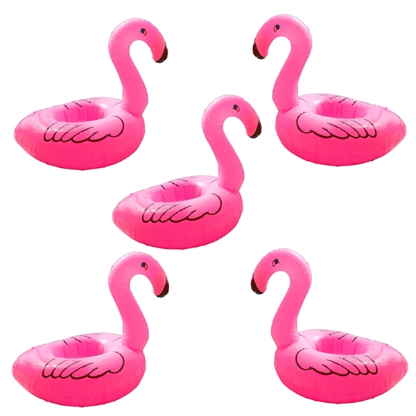 Inflatable Flamingo Cup Holder - Inflatable Flamingo Cup Holder - Image 0 of 4