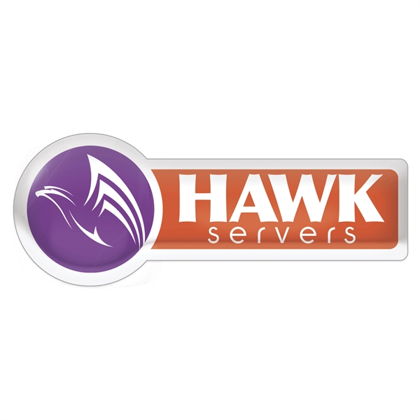 Custom White Vinyl Perm Adh Domed Custom Decal - Custom White Vinyl Perm Adh Domed Custom Decal - Image 4 of 4