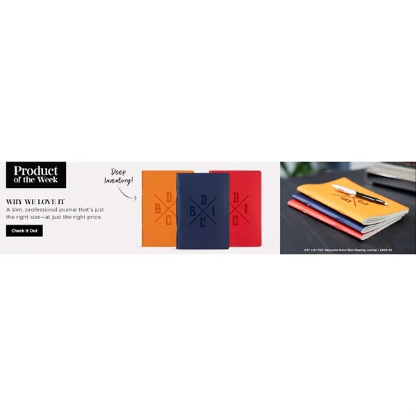5.5' x 8' FSC ® Recycled Mano Slim Meeting Journal