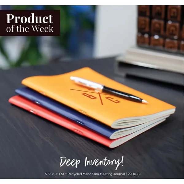 5.5' x 8' FSC ® Recycled Mano Slim Meeting Journal