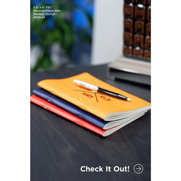 5.5' x 8' FSC ® Recycled Mano Slim Meeting Journal