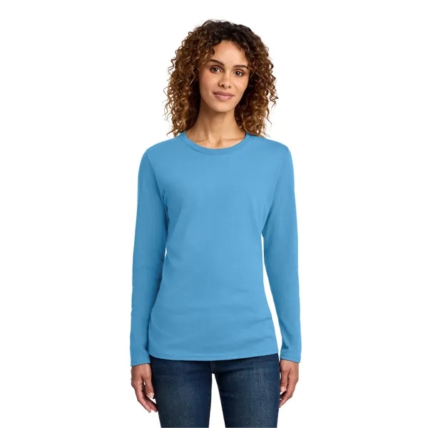 Port & Co Women's Long Sleeve Core Cotton Tee.