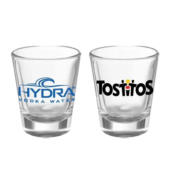 Custom Straight Up 1.75 oz Clear Glass Shot Glasses