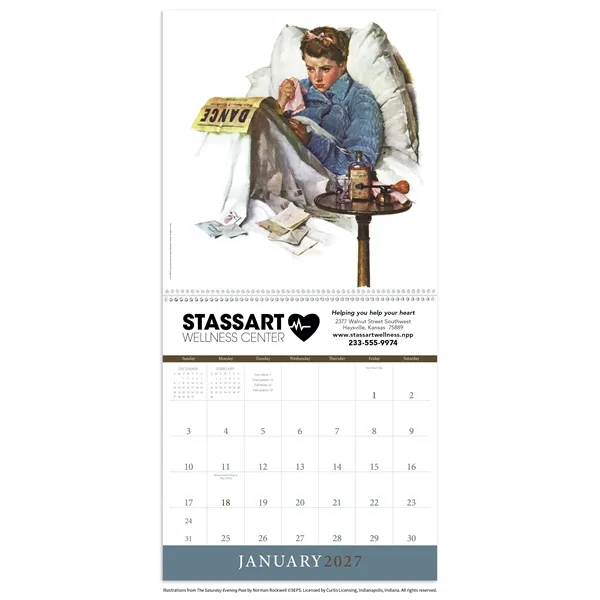Triumph® Calendars The Saturday Evening Post Illustration...