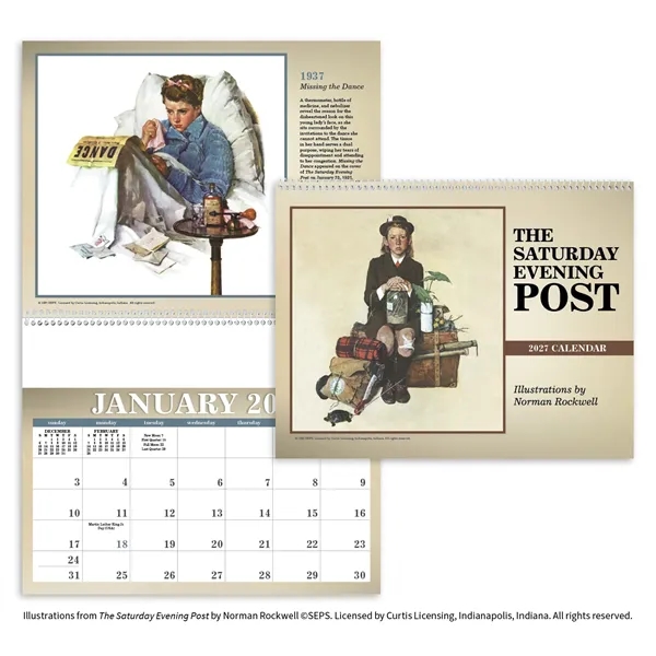 Triumph® Calendars The Saturday Evening Post Illustration...