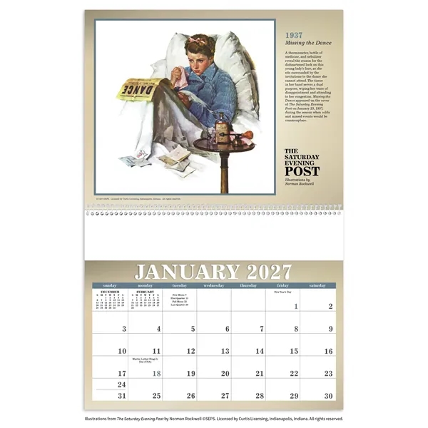 Triumph® Calendars The Saturday Evening Post Illustration...