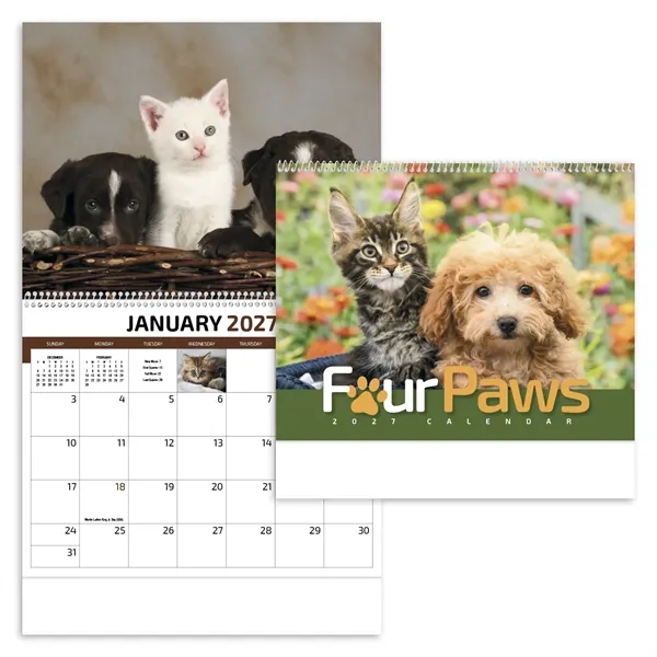 Products Four Paws Appointment Calendar - Spiral