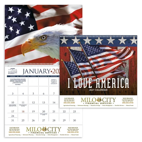 Triumph® Calendars I Love America Calendar