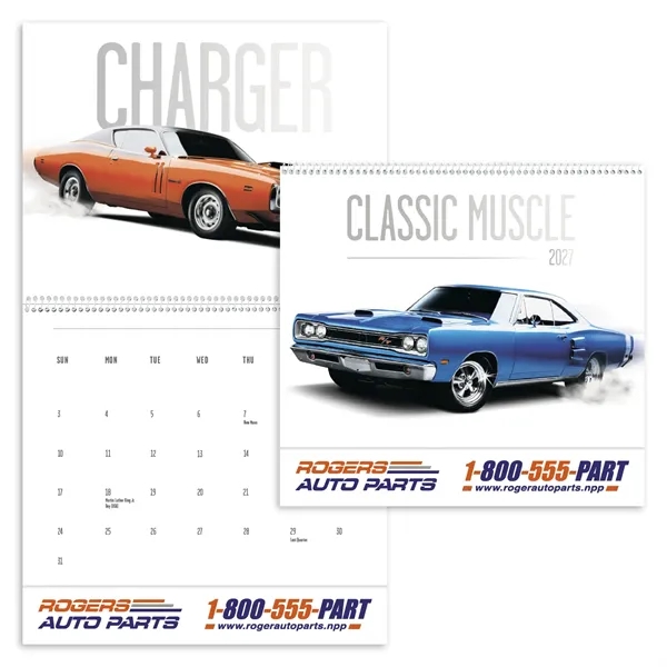 Custom Triumph® Calendars Classic Muscle Cars Calendar