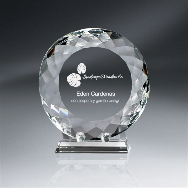 Round Crystal Plate with Stand