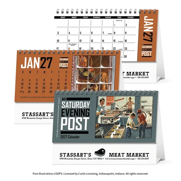 Triumph® Calendars The Saturday Evening Post Desk Calendar