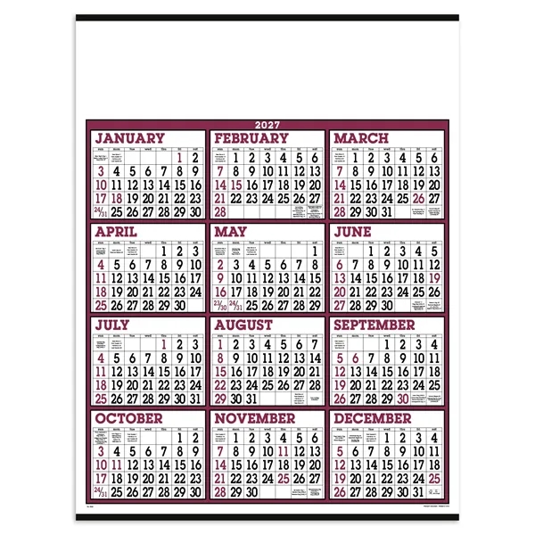Triumph® Calendars Big Numbers Span-A-Year Calendar