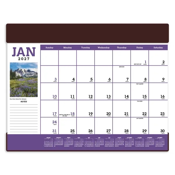 Triumph® Calendars Scenic Desk Pad