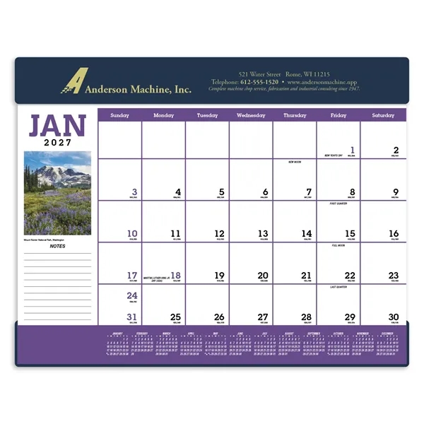Triumph® Calendars Scenic Desk Pad
