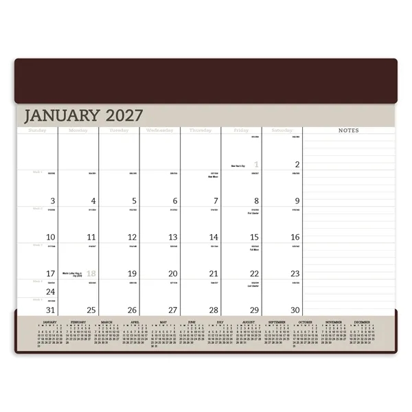 Triumph® Calendars Vinyl Desk Pad
