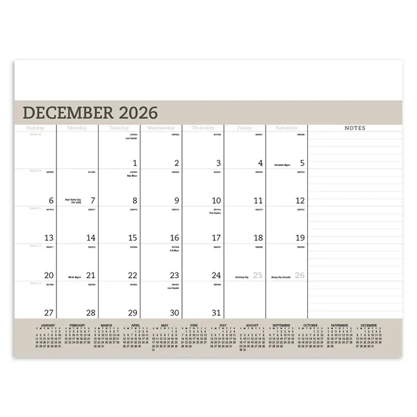 Triumph® Calendars Vinyl Desk Pad