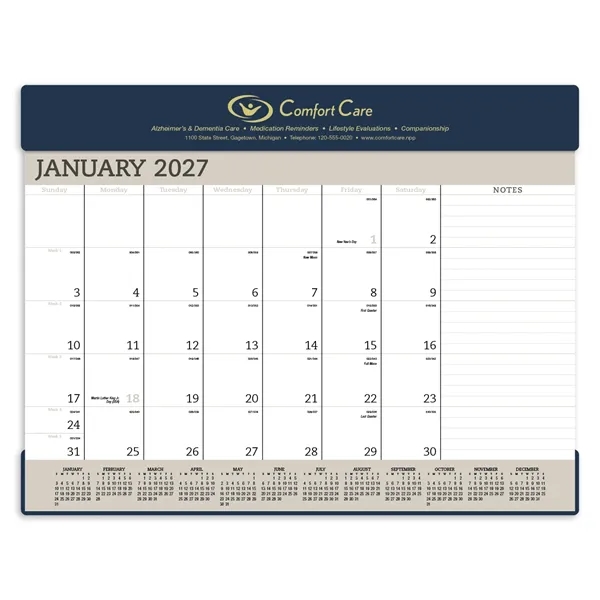 Triumph® Calendars Vinyl Desk Pad