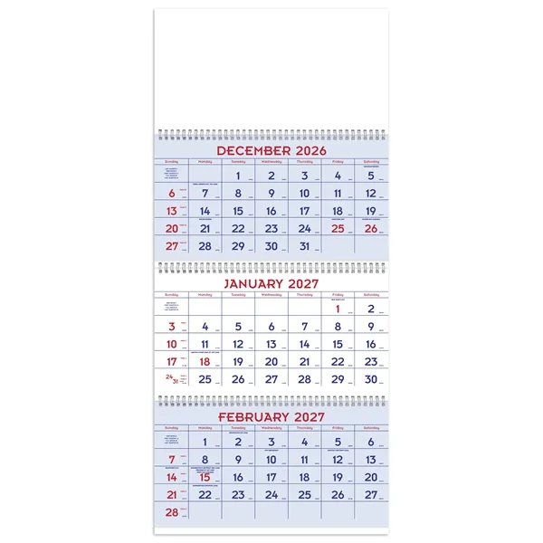 Triumph® Calendars Red & Blue Commercial Planner