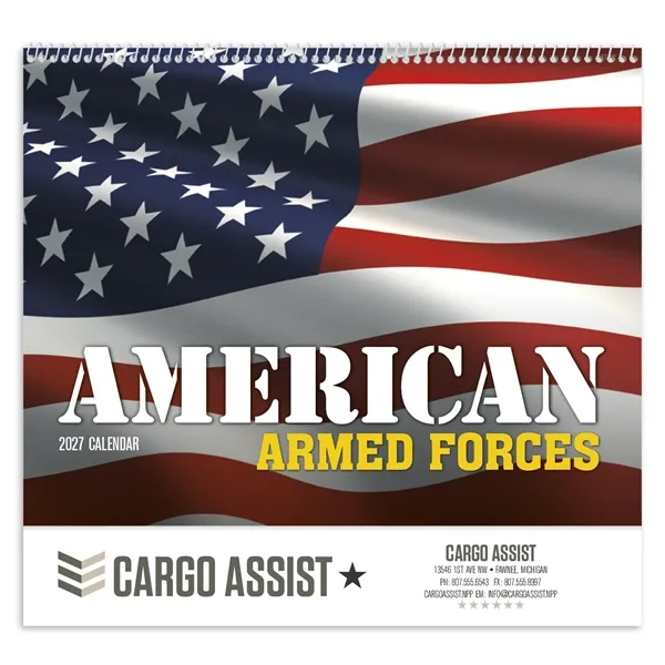 Good Value™ American Armed Forces - Spiral Calendar