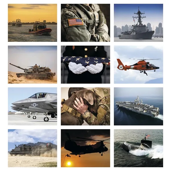 Good Value™ American Armed Forces - Spiral Calendar