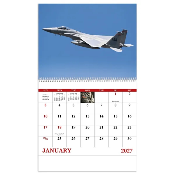 Good Value™ American Armed Forces - Spiral Calendar