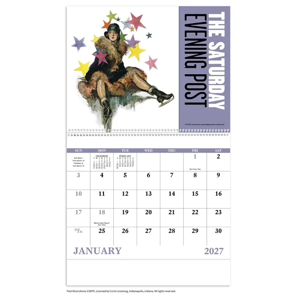 Good Value™ The Saturday Evening Post - Spiral Calendar
