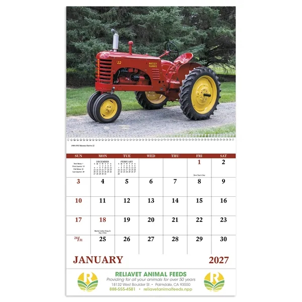 Good Value™ Classic Tractor - Spiral Calendar