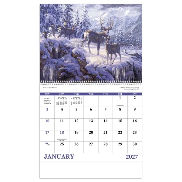 Good Value™ Wildlife Canvas - Spiral Calendar