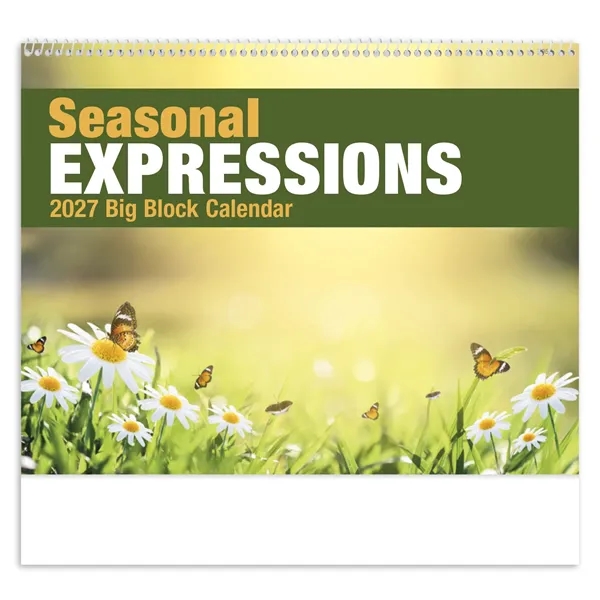 Good Value™ Seasonal Expressions Big Block Calendar