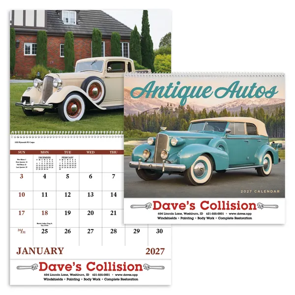 Good Value™ Antique Autos - Spiral Calendar