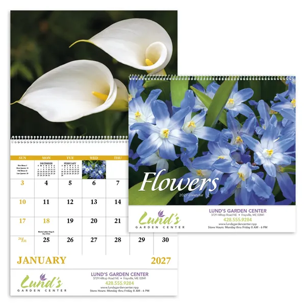 Good Value™ Flowers - Spiral Calendar