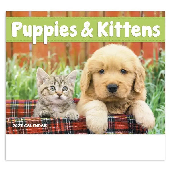 Good Value™ Puppies & Kittens - Stapled Calendar