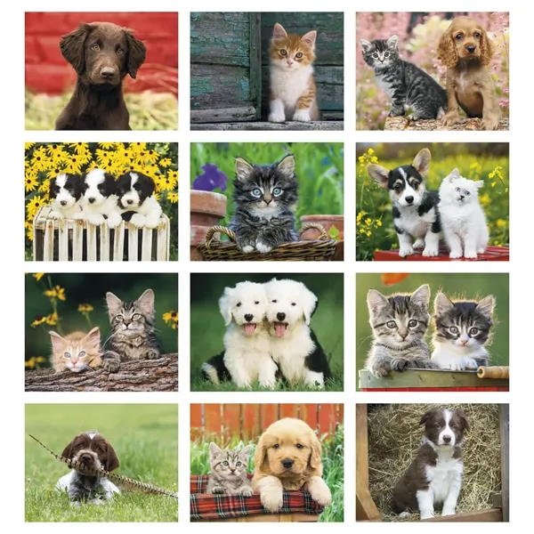 Good Value™ Puppies & Kittens - Stapled Calendar