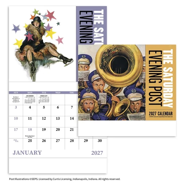 Good Value™ The Saturday Evening Post - Stapled Calendar